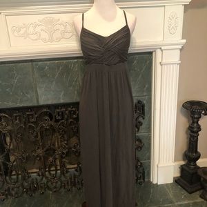 Motherhood Maternity Grey Maxi Dress Small